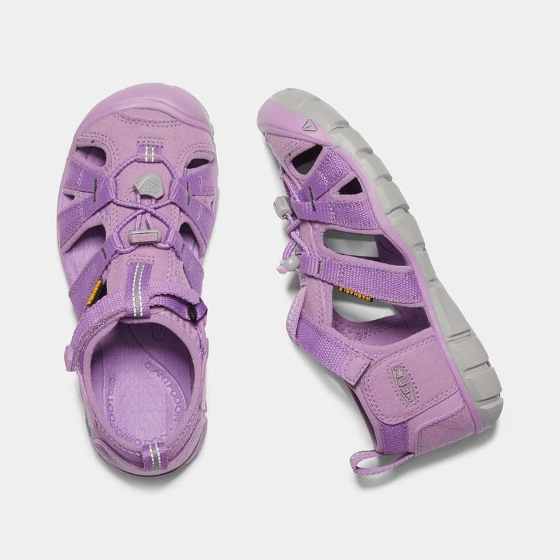 Keen Seacamp II Cnx Kids Sandals Lavender Factory Outlet NZ (7596-WGDXT)